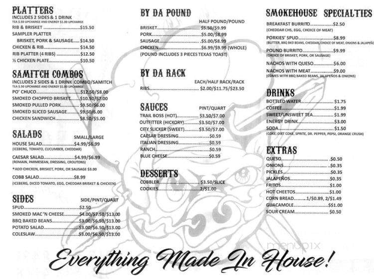 Porkies BBQ Smokehouse - El Paso, TX menu_pic