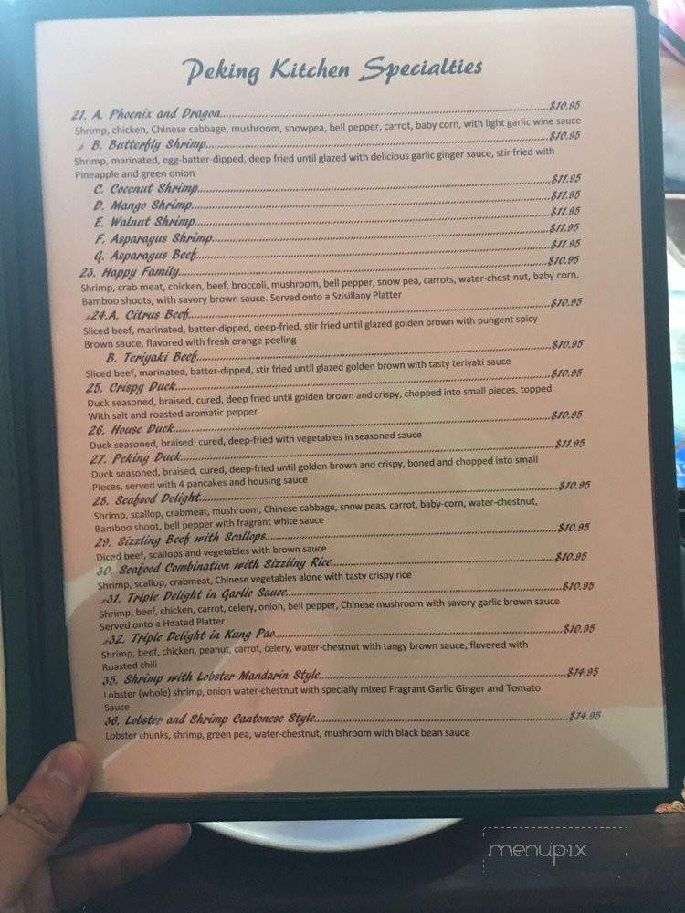 Peking Kitchen - El Paso, TX menu_pic
