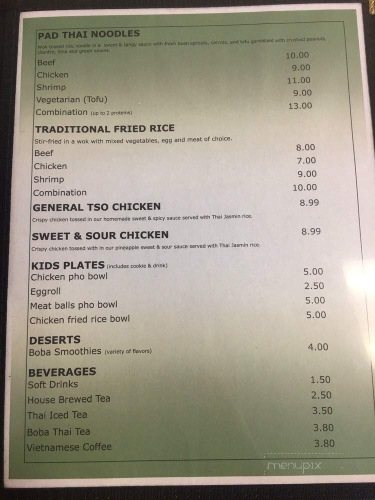 Wicked Pho - El Paso, TX menu_pic