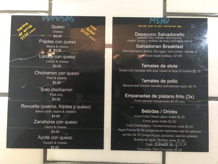 Pupusas Paradise - Aurora, CO menu_pic