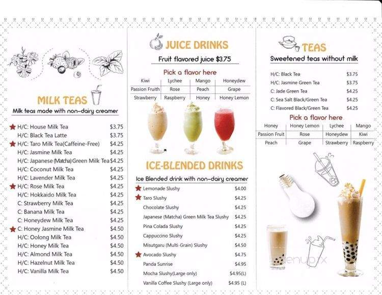 Volcano Tea House - Aurora, CO menu_pic