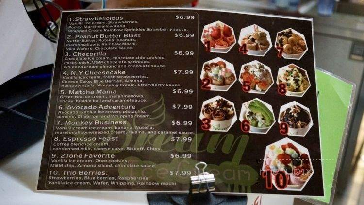 Dream Ice Cream - Broomfield, CO menu_pic