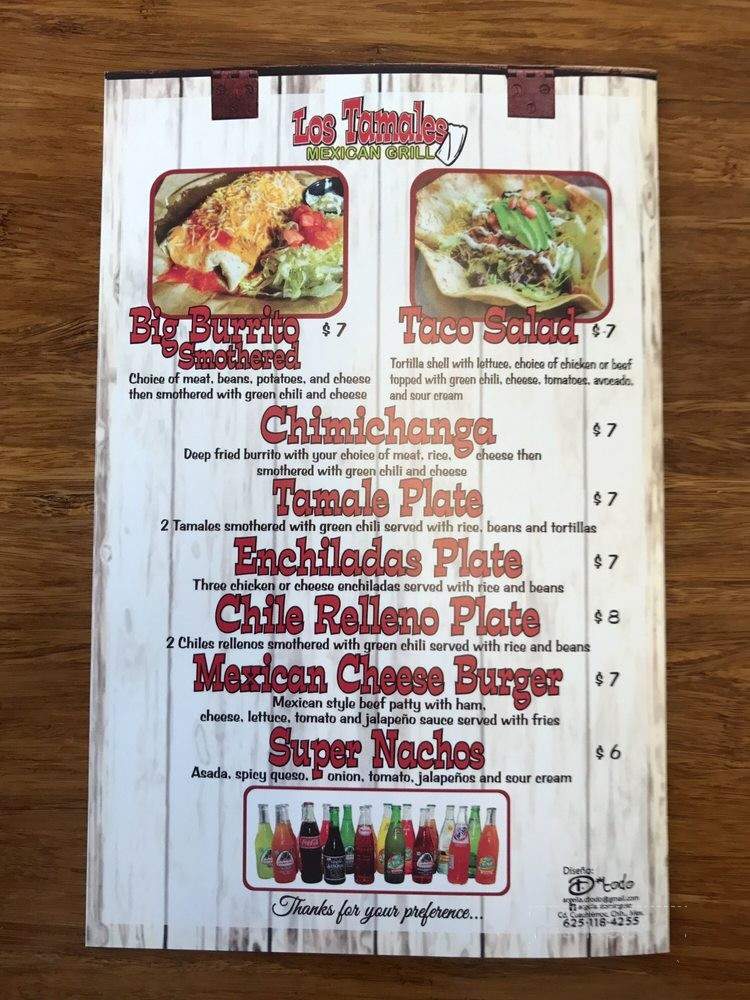 Los Tamales Mexican Grill - Commerce City, CO menu_pic