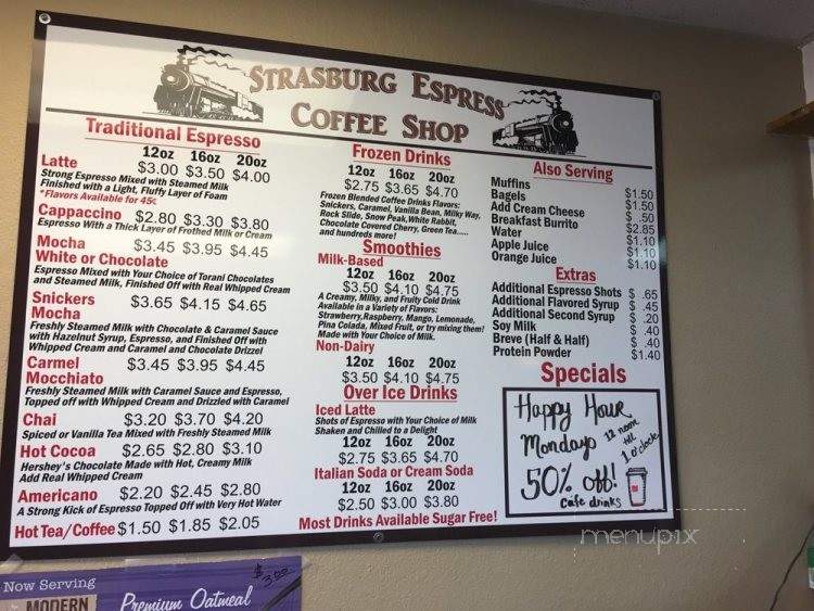 Strasburg Espress Coffee Shop - Strasburg, CO menu_pic