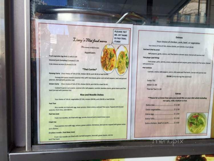 Liang's Thai Food - Denver, CO menu_pic