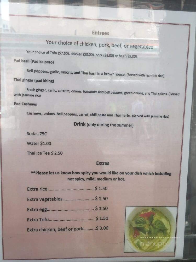 Liang's Thai Food - Denver, CO menu_pic