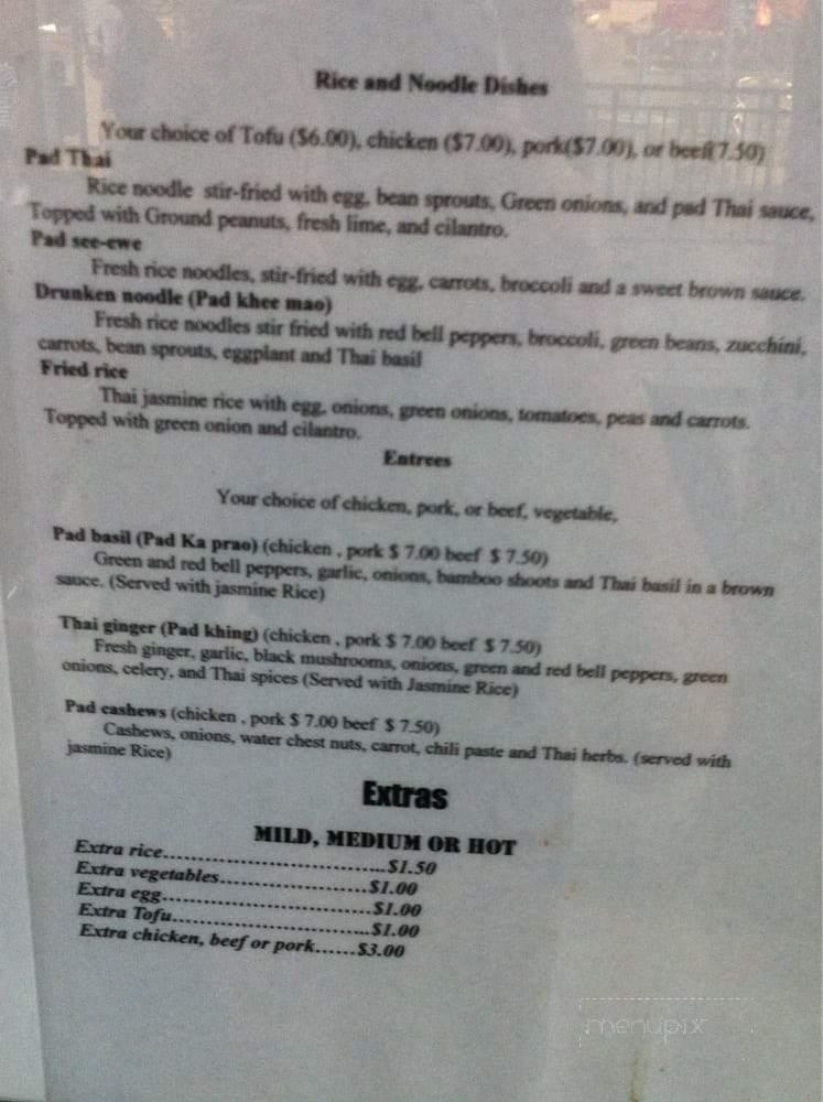 Liang's Thai Food - Denver, CO menu_pic
