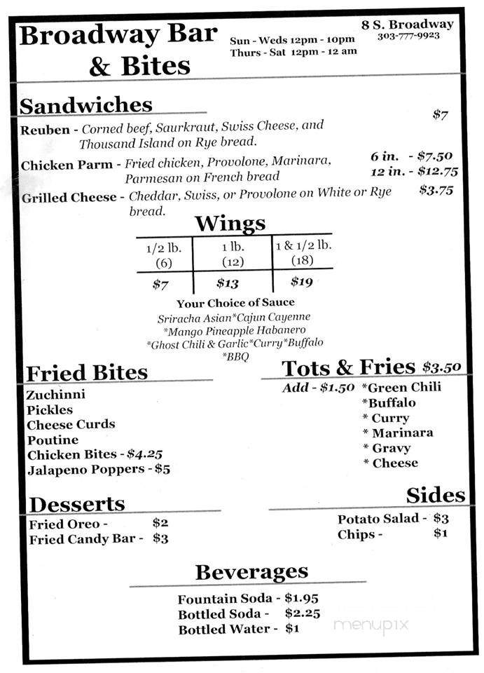 Broadway Deli - Denver, CO menu_pic