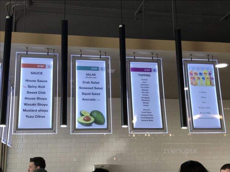 Honolulu Poke Bar - Johnstown, CO menu_pic