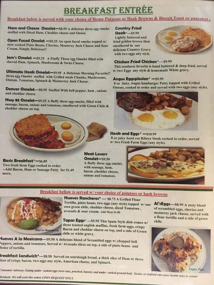 JemS Cafe - La Salle, CO menu_pic