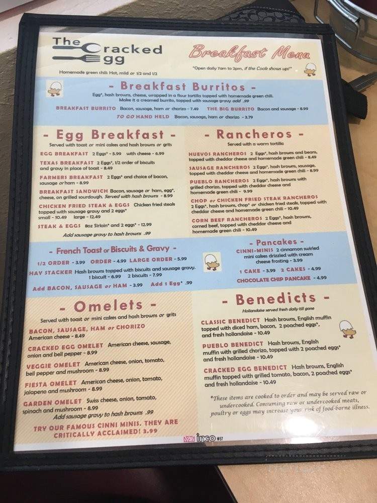 The Cracked Egg 2 - Platteville, CO menu_pic