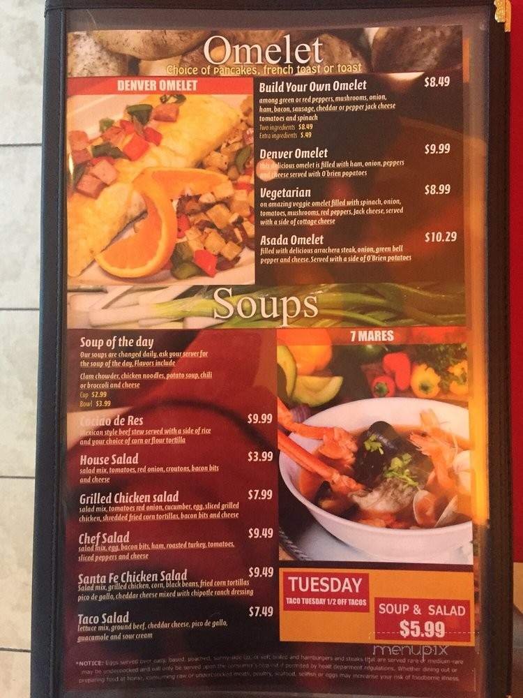Springs Palace Restaurant - Colorado Springs, CO menu_pic