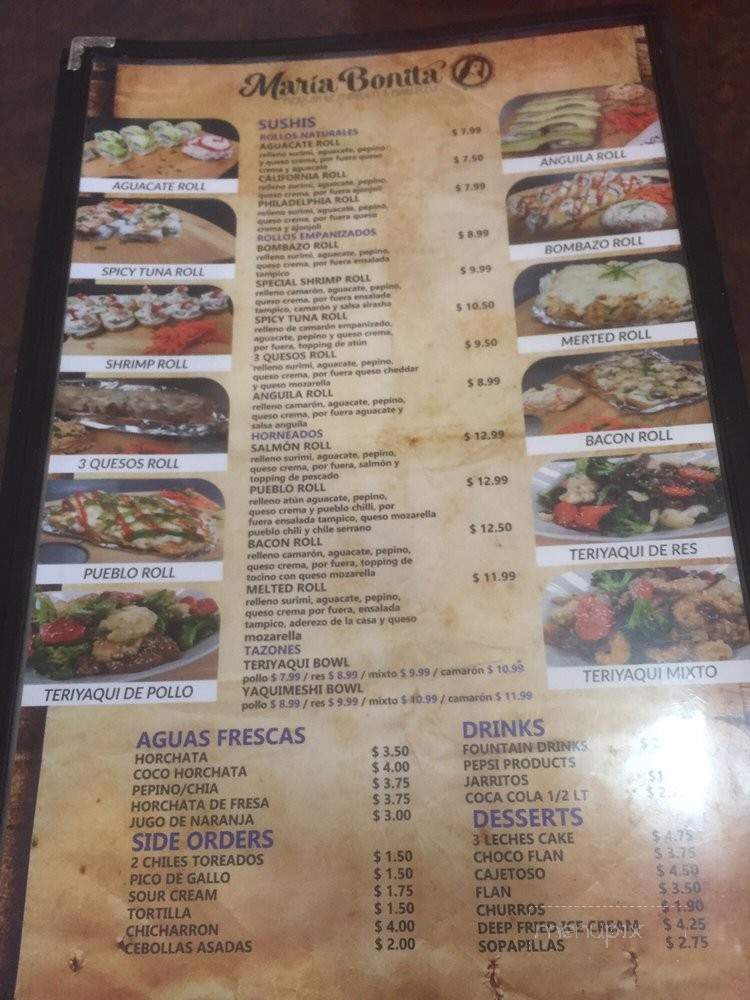 Maria Bonita - Pueblo, CO menu_pic