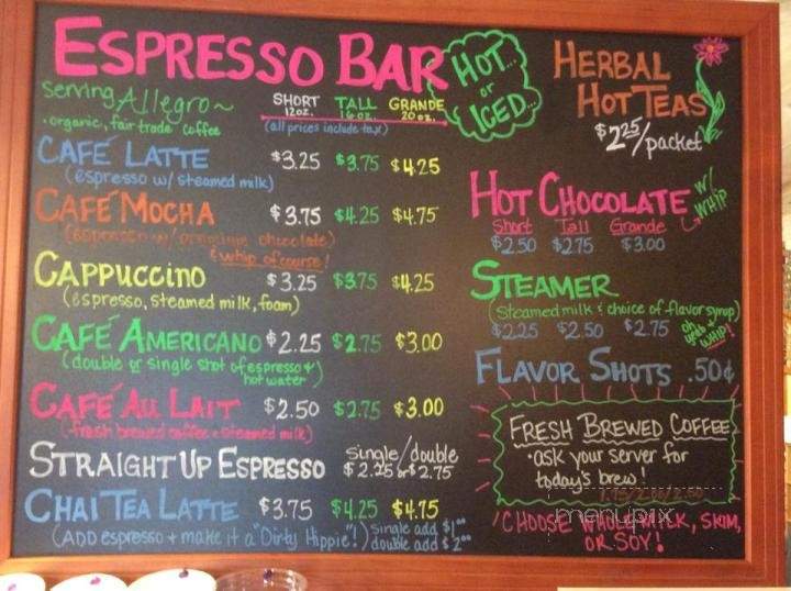 Coffee on the Fly - Creede, CO menu_pic