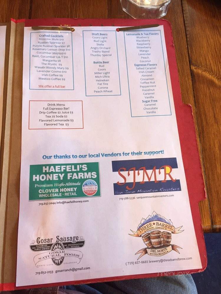 The Mystic Biscuit - Del Norte, CO menu_pic