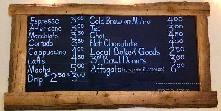 Gothic Science Cafe - Crested Butte, CO menu_pic