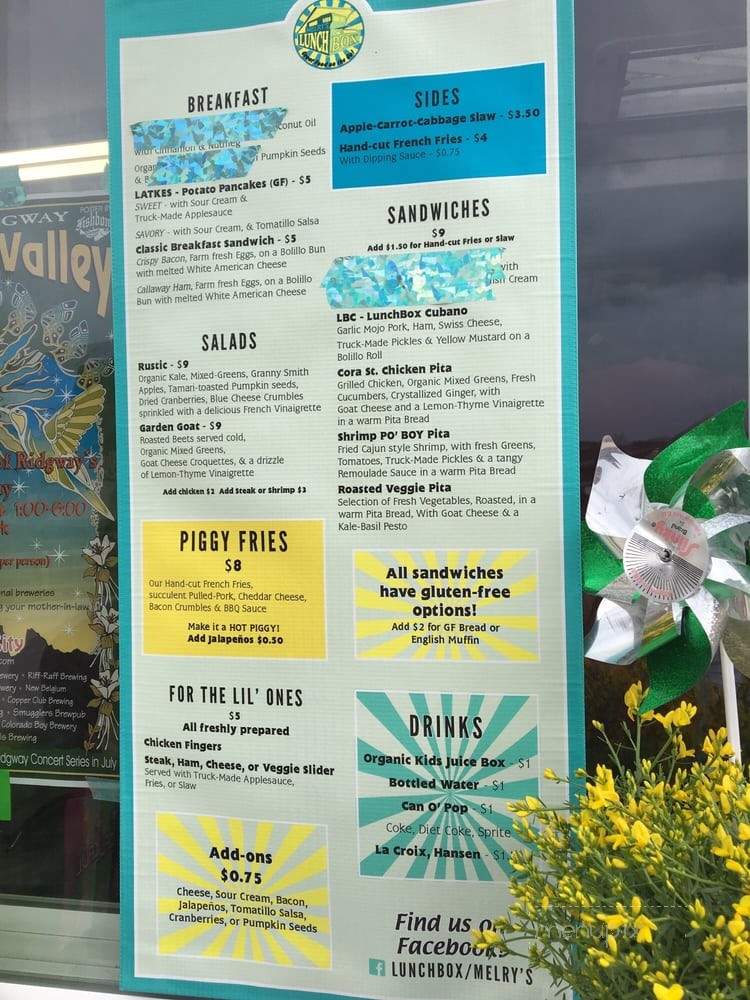 Lunch Box - Ridgway, CO menu_pic
