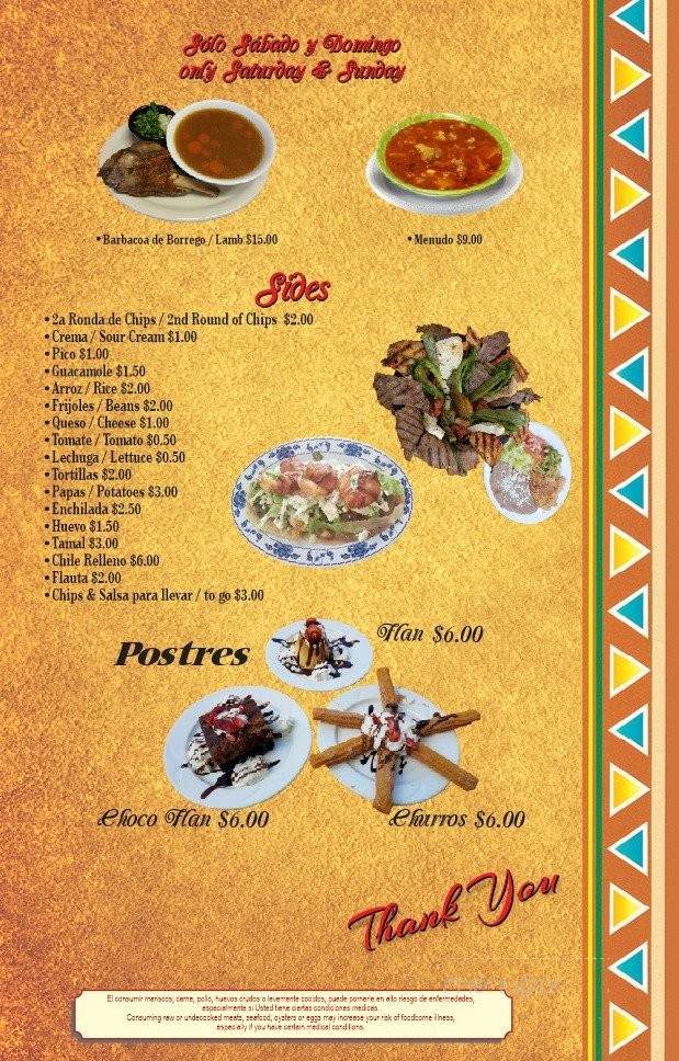 Garduno's - Eagle, CO menu_pic
