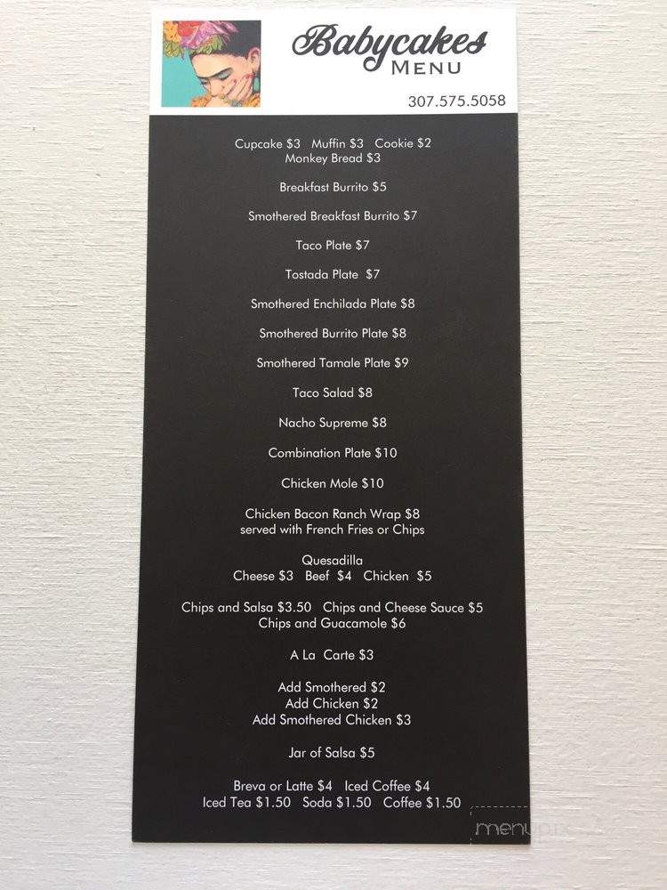 Babycakes - Guernsey, WY menu_pic