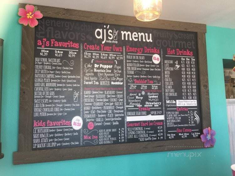 AJ's Soda Shop - Torrington, WY menu_pic
