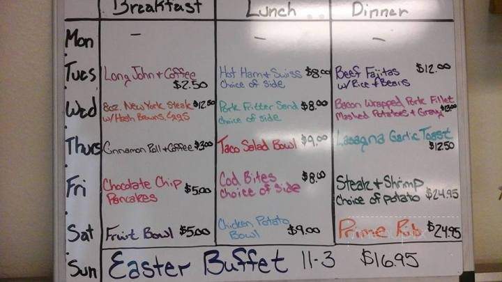 Hi Way Bar & Cafe - Manderson, WY menu_pic