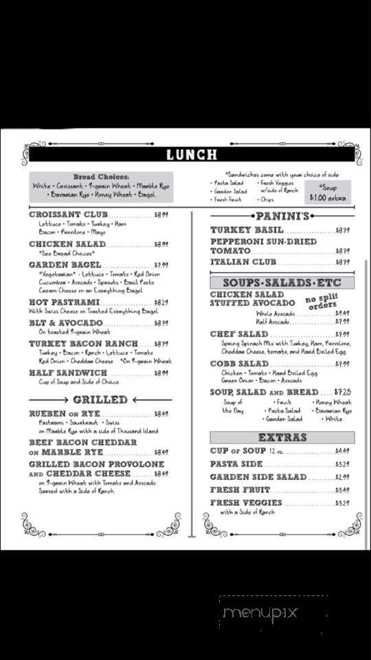 Blue Ridge Coffee - Casper, WY menu_pic