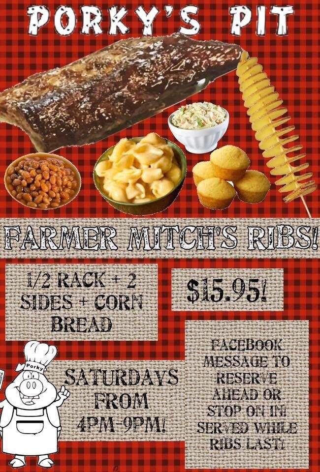 Porky's Pit - Casper, WY menu_pic