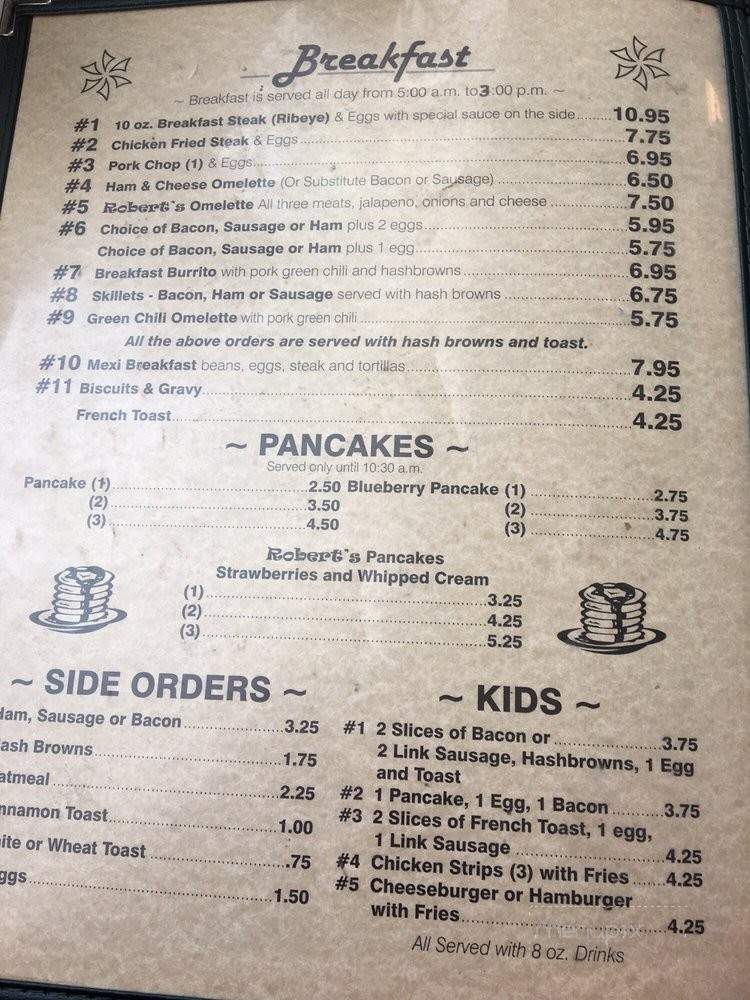 Roberto's Cafe - Gillette, WY menu_pic