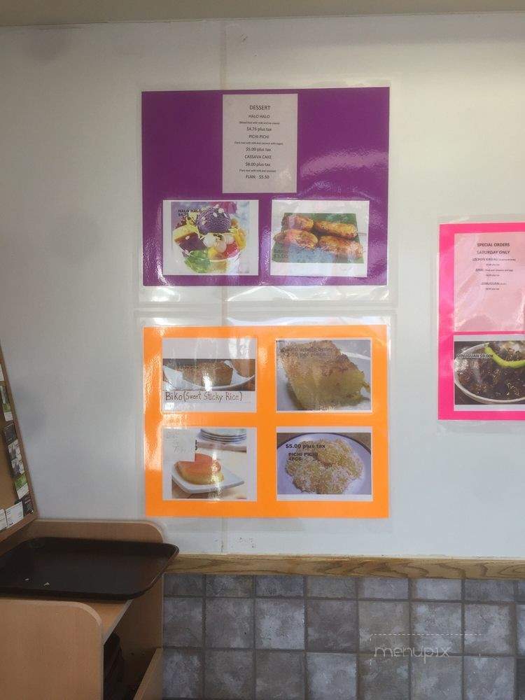 Filipino Cuisine - Pocatello, ID menu_pic
