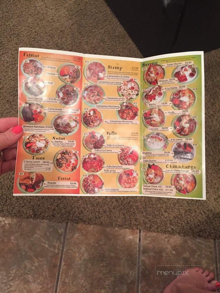 Taqueria Pelayo - Lava Hot Springs, ID menu_pic