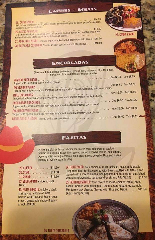 Vaquero - Buhl, ID menu_pic