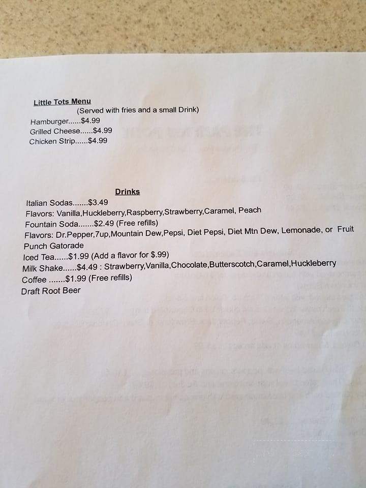 The Painted Pony Bar and Grill - Mud Lake, ID menu_pic