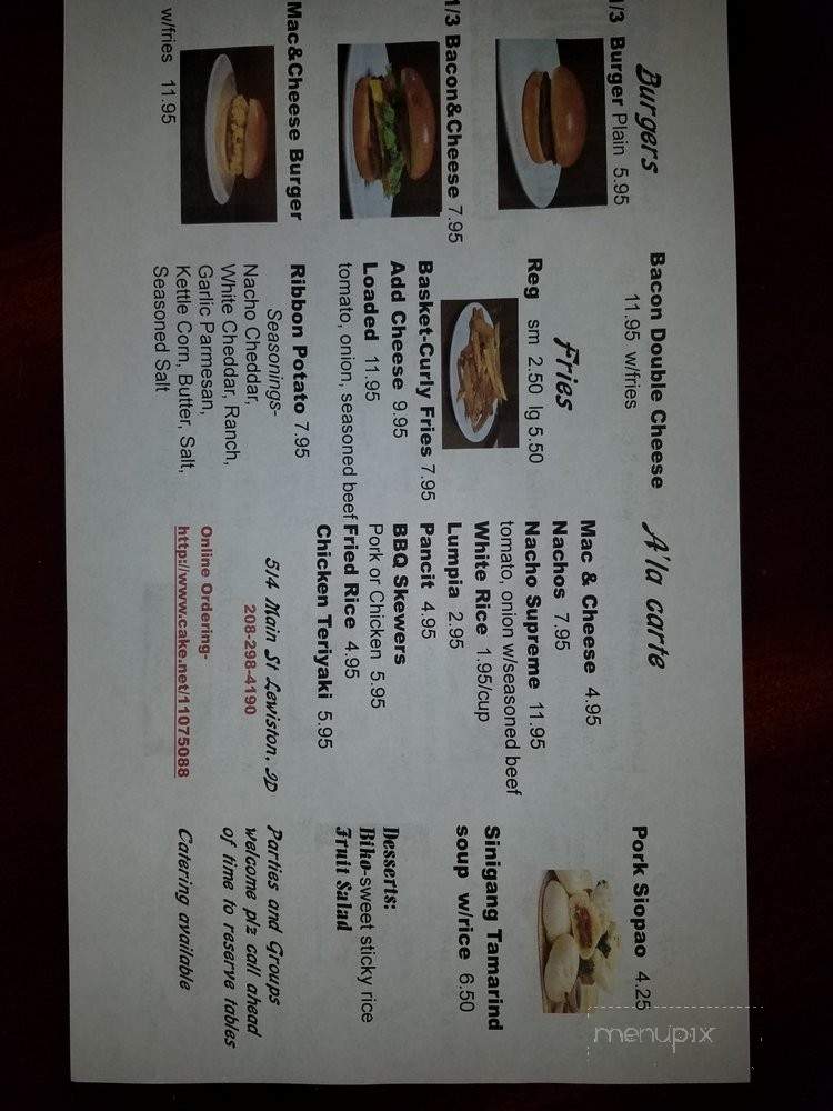 Crazy Good - Lewiston, ID menu_pic