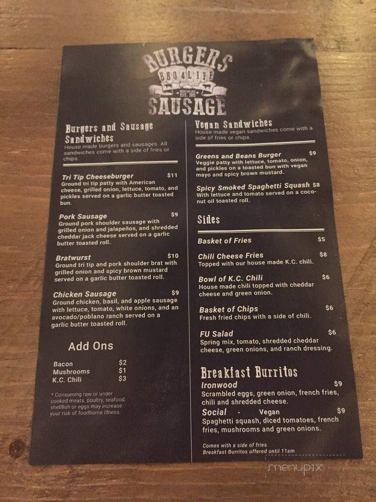 Ironwood Social - Boise, ID menu_pic