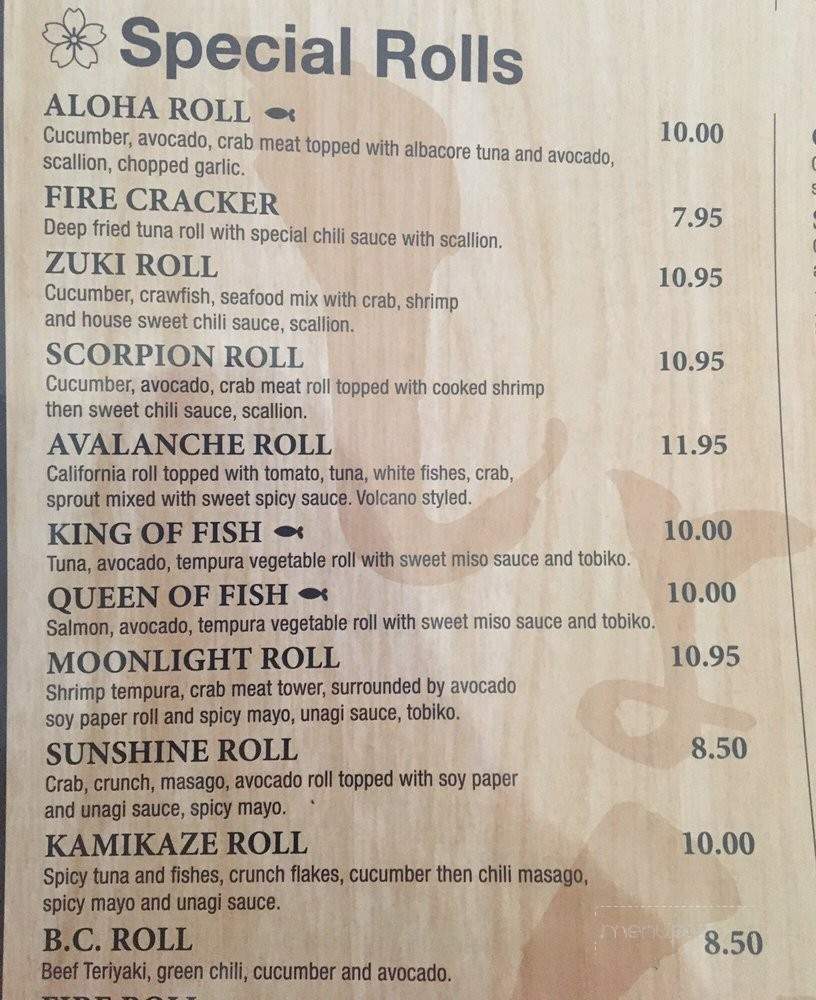 Little Kyoto - Hayden, ID menu_pic