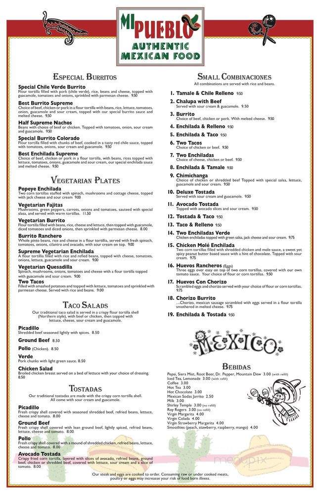 Mi Pueblo Authentic Mexican Food - Spirit Lake, ID menu_pic