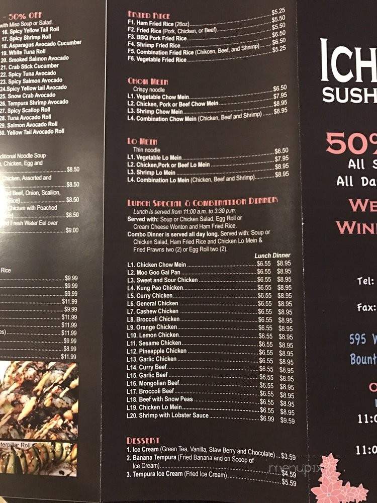 Ichiban Sushi Plate - Bountiful, UT menu_pic