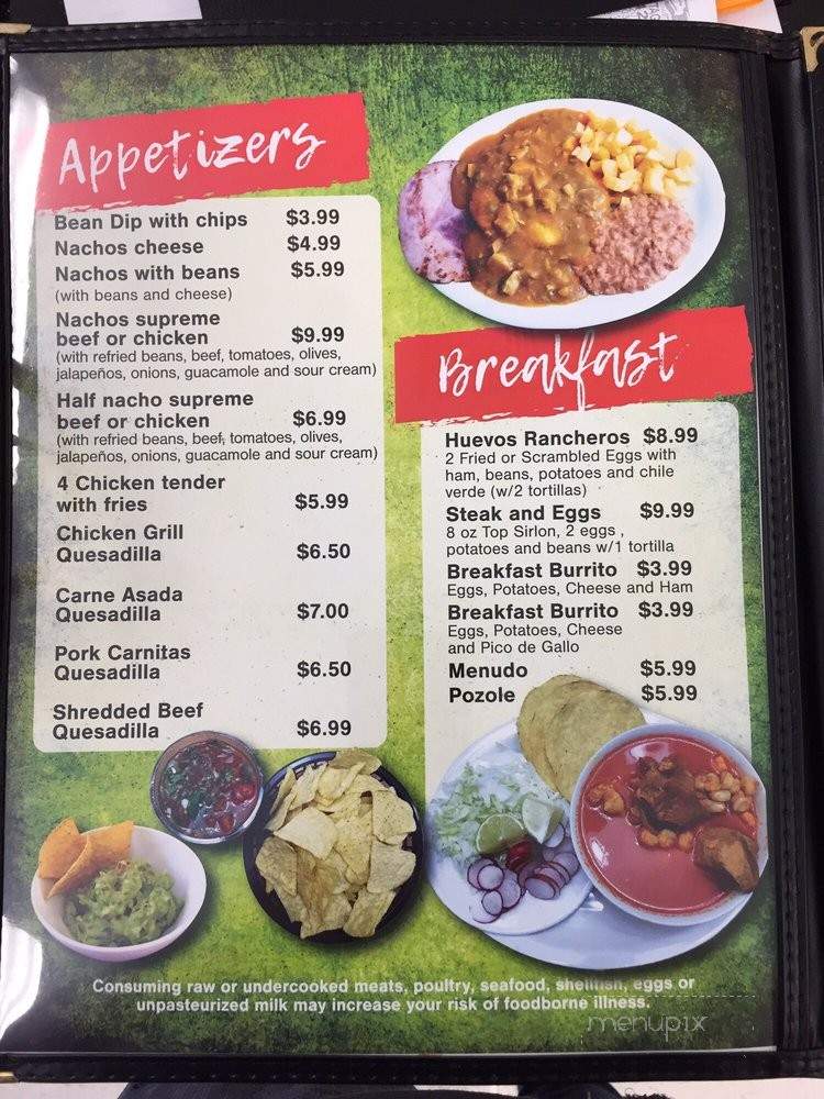 Green Burrito - Tooele, UT menu_pic