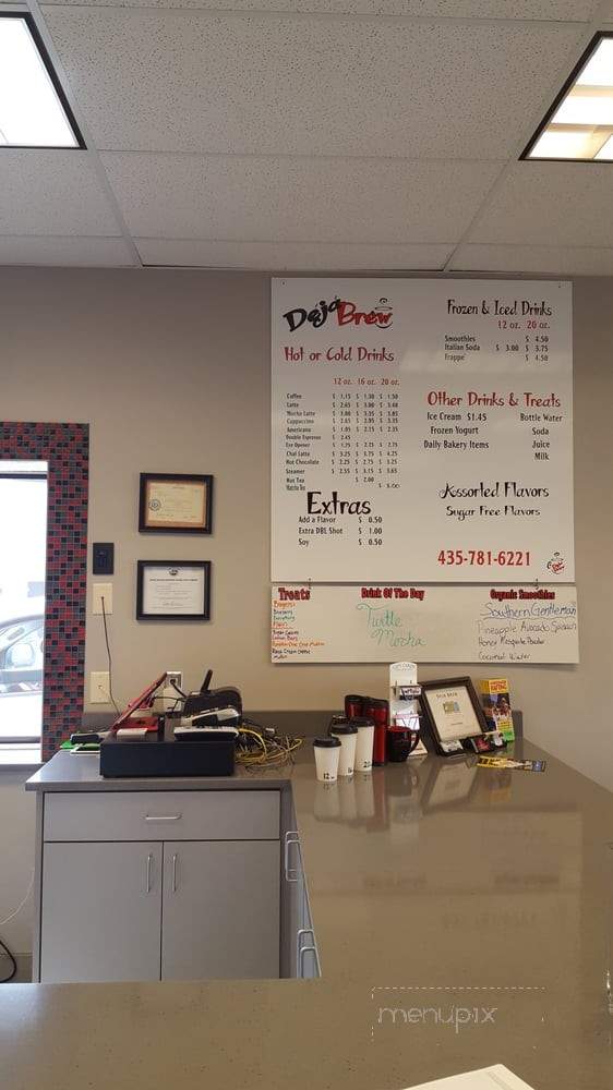 Deja Brew - Vernal, UT menu_pic