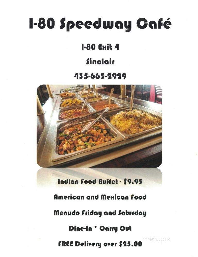 I 80 Speedway Cafe - Wendover, UT menu_pic
