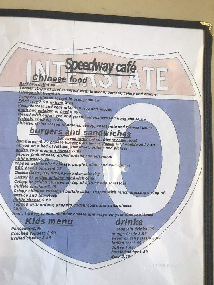 I 80 Speedway Cafe - Wendover, UT menu_pic