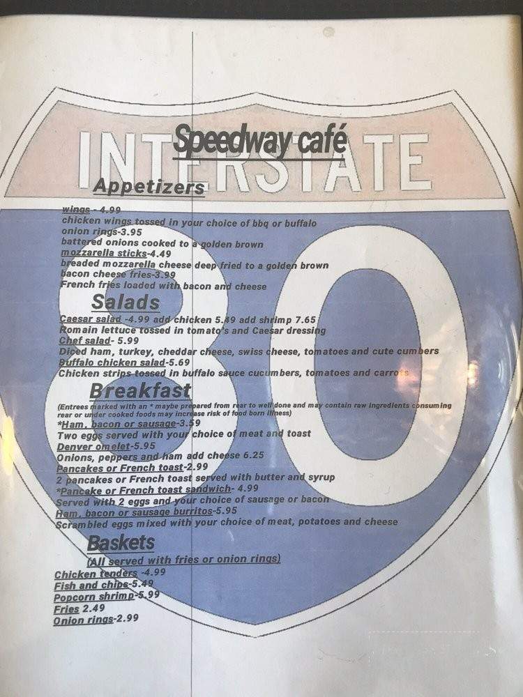 I 80 Speedway Cafe - Wendover, UT menu_pic