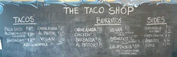 Bad Saint Taqueria - Salt Lake City, UT menu_pic