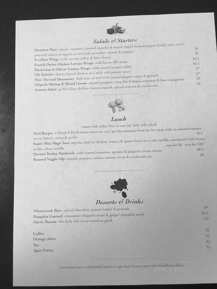 Twin Suns Cafe - Salt Lake City, UT menu_pic