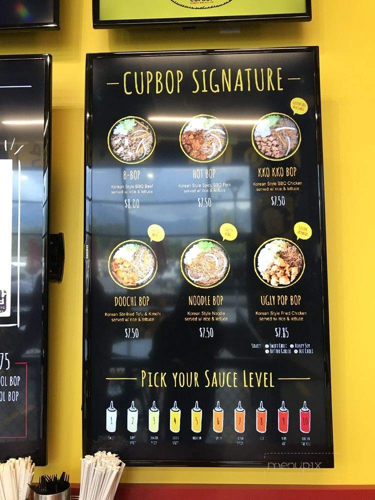 Cupbop - Murray, UT menu_pic