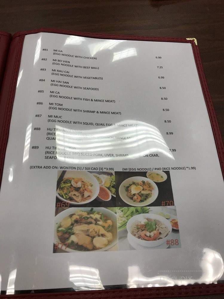 Pho Hue Ky - Salt Lake City, UT menu_pic