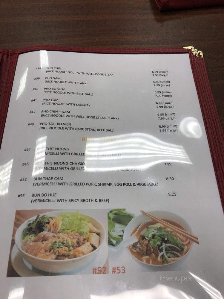 Pho Hue Ky - Salt Lake City, UT menu_pic