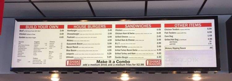 Shakemakers - Salt Lake City, UT menu_pic
