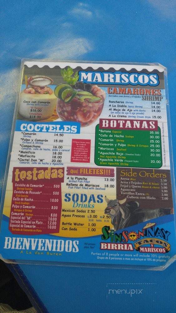 Sin Son Nay - Phoenix, AZ menu_pic