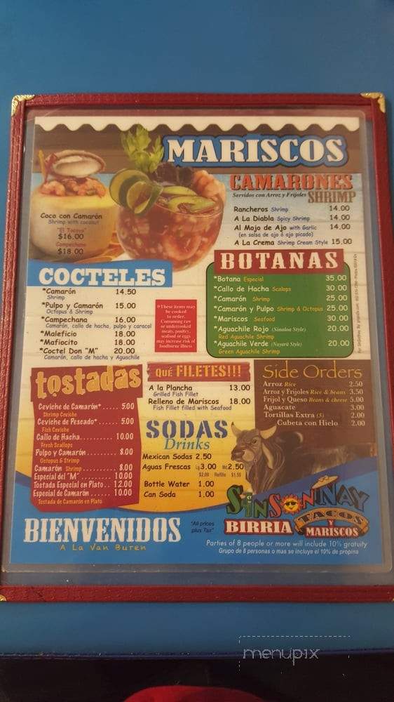 Sin Son Nay - Phoenix, AZ menu_pic
